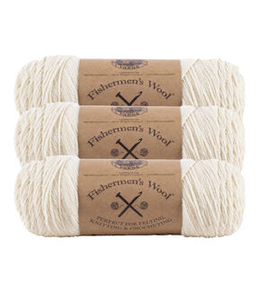 Lion Brand Fishermen’s 348yds Worsted Wool Yarn 3 Bundle