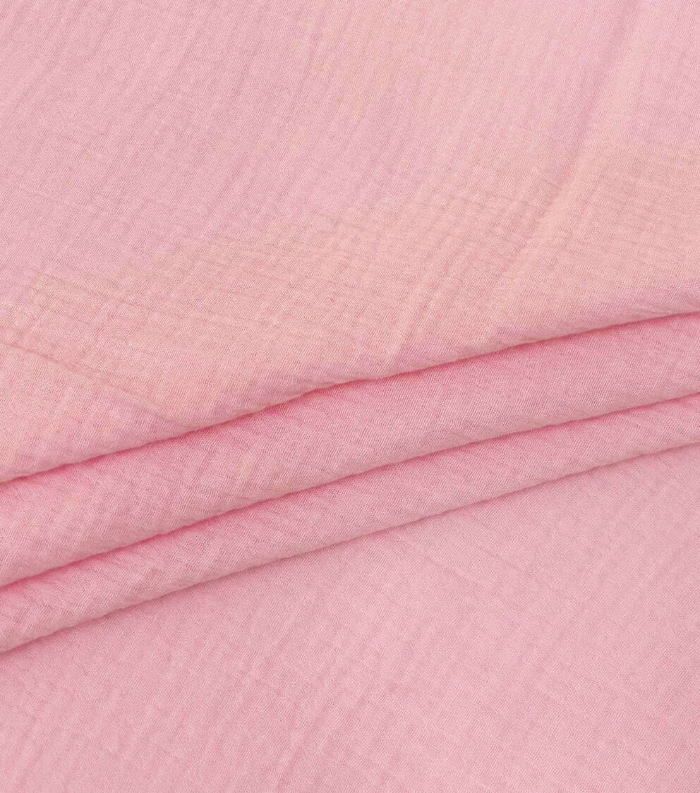 Solid Cotton Bubble Gauze