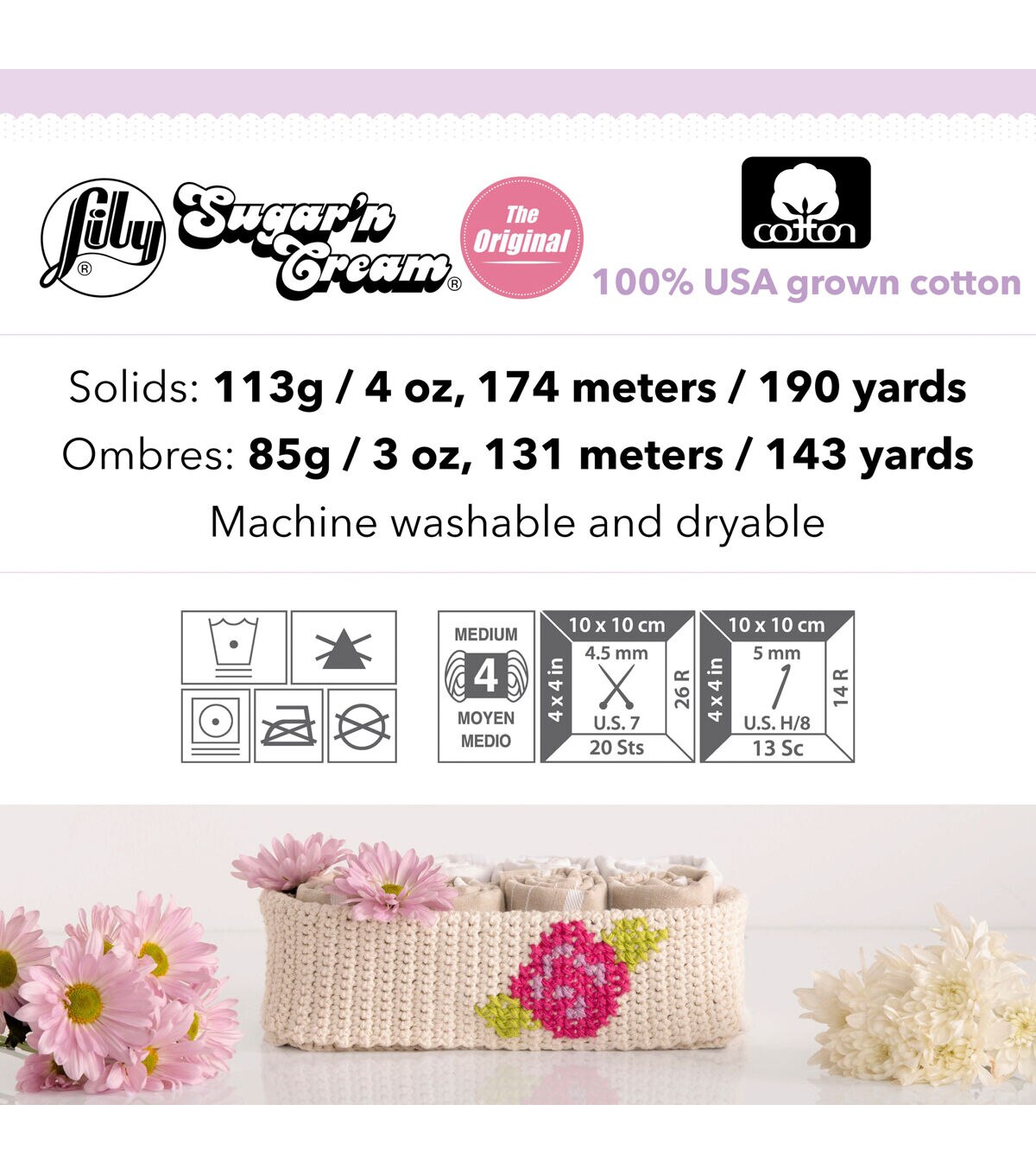 Lily Sugar’n Cream Twists Super Size Worsted Cotton Yarn