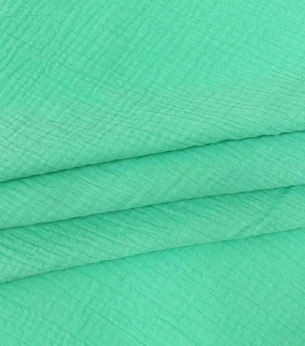 Solid Cotton Bubble Gauze
