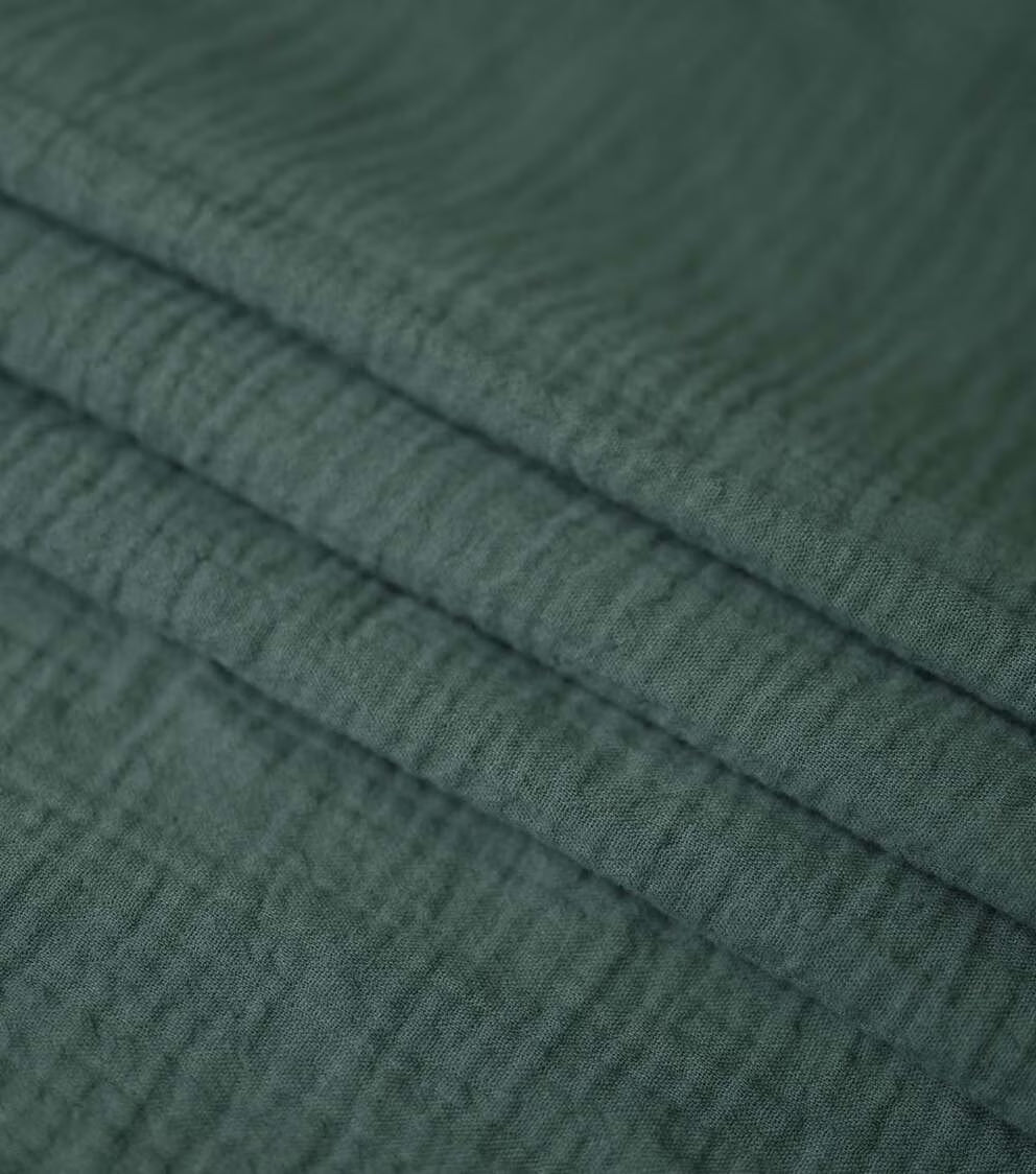 Solid Cotton Bubble Gauze
