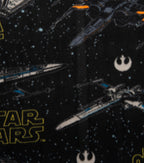Star Wars Fleece Fabric 58 Ships Black