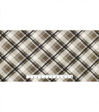 Tan Bias Plaid 108 Wide Flannel Fabric