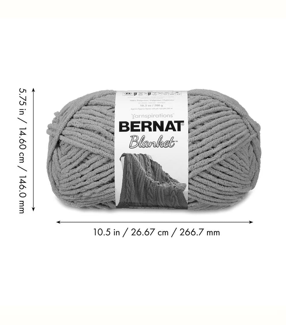Bernat Big Ball Blanket 220yds Super Bulky Polyester Yarn