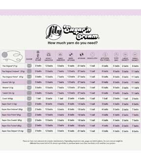 Lily Sugar’n Cream 120yds Worsted Cotton Yarn 6 Bundle