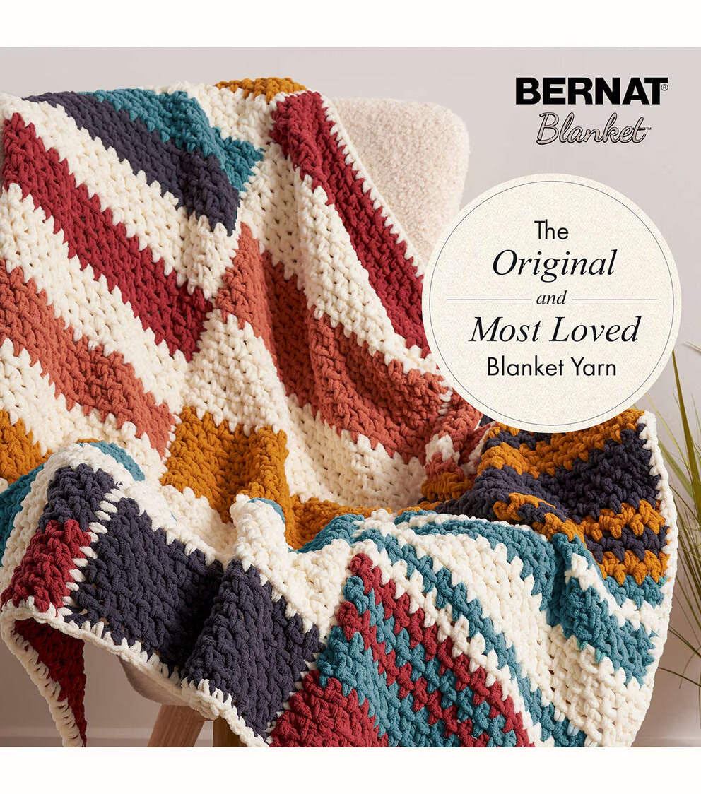 Bernat Big Ball Blanket 220yds Super Bulky Polyester Yarn