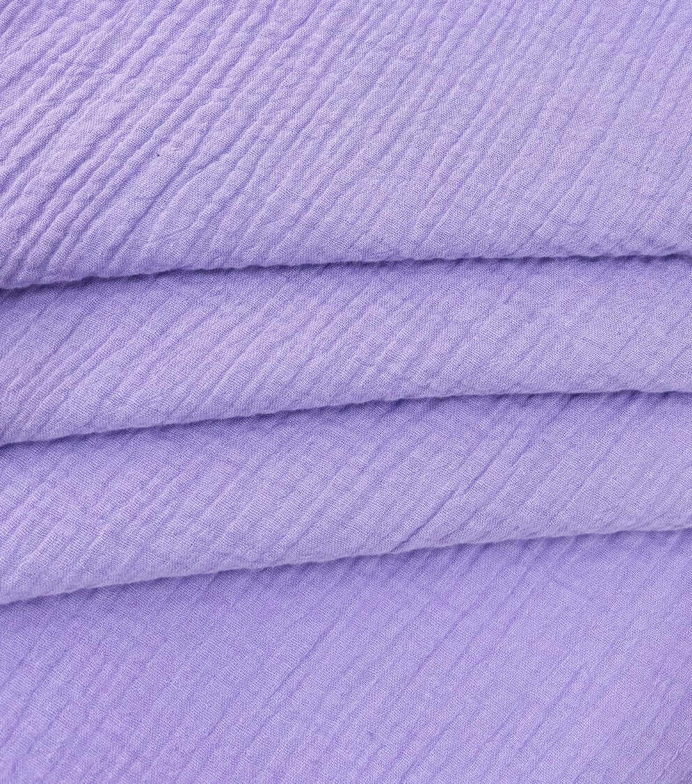Solid Cotton Bubble Gauze