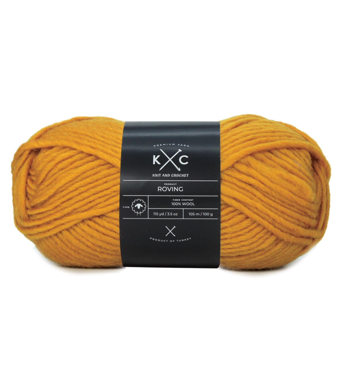 115yd Craft Roving Bulky Wool Yarn by K+C