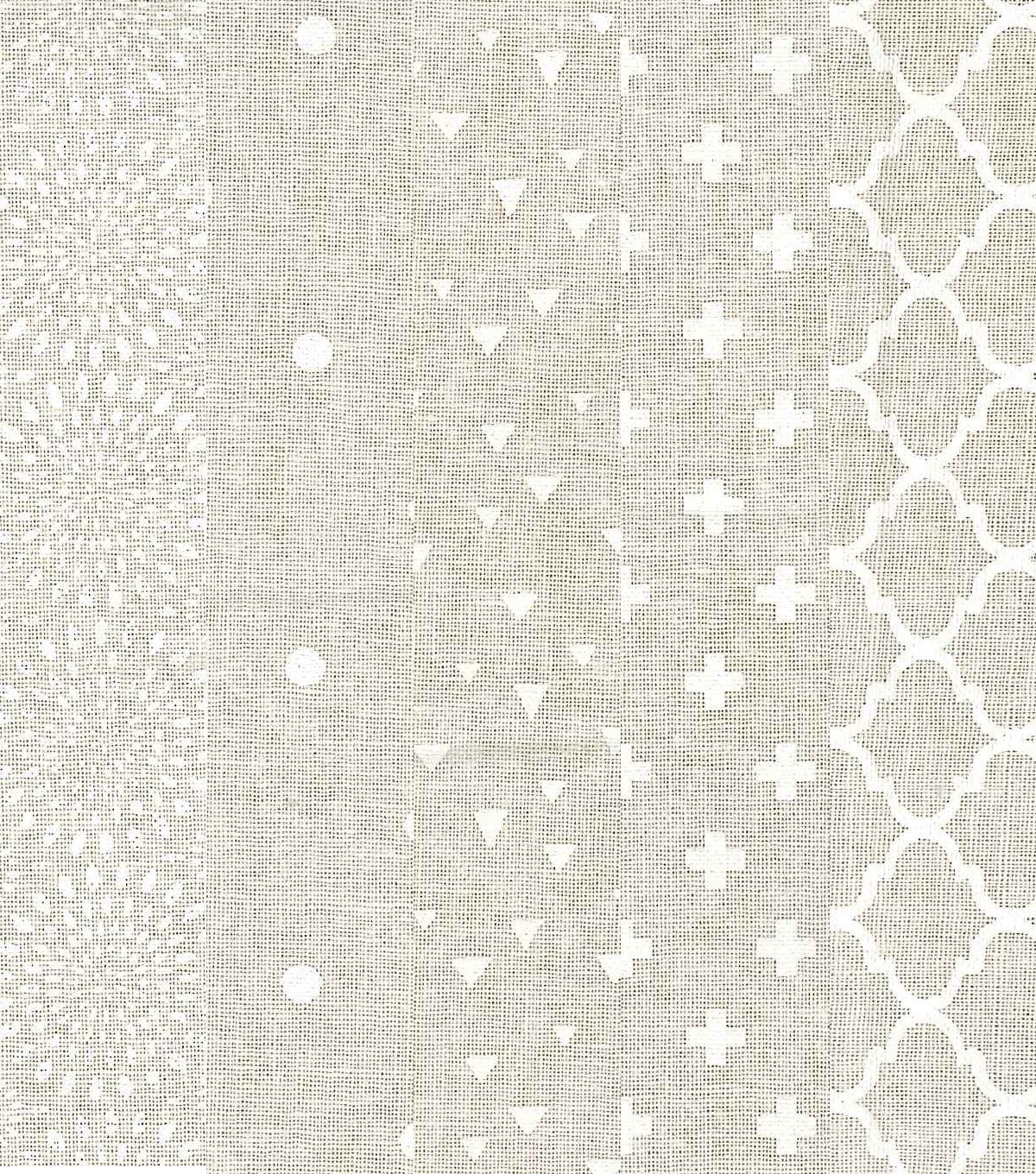 2.5 x 42 Assorted Cream Cotton Fabric Roll 20ct by Keepsake Calico