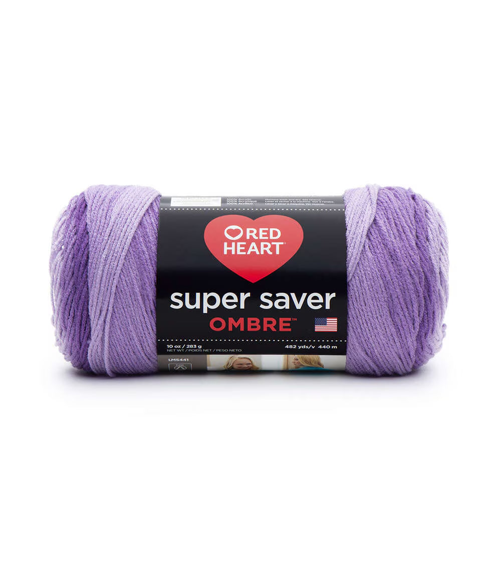 Red Heart Super Saver Ombre 482yds Worsted Acrylic Yarn