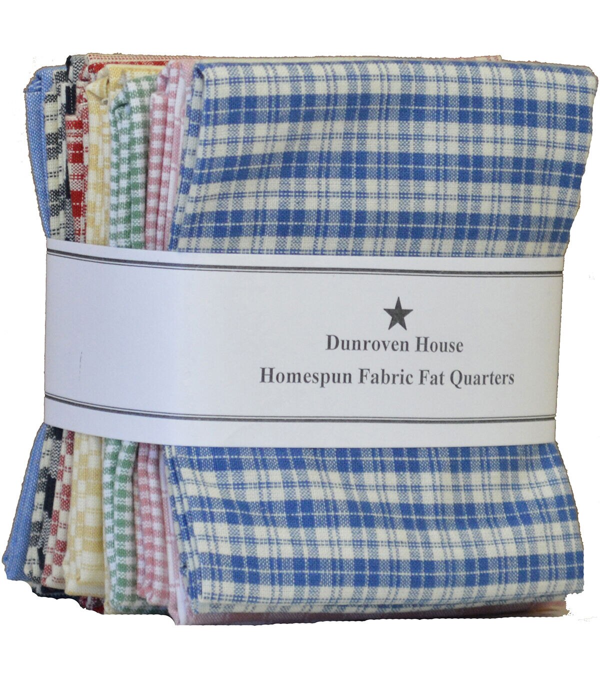 Dunroven Homespun 18” x 21” 12pcs Cotton Fabric Quarter Bundle