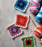 Red Heart All In One Granny Square 417yds Worsted Acrylic Yarn