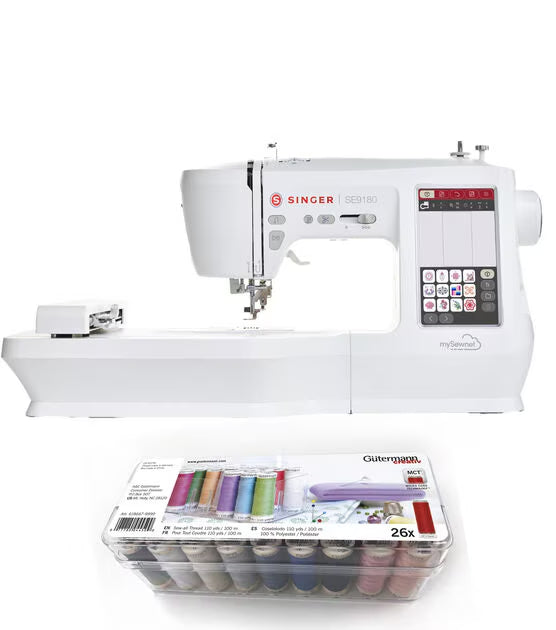 SINGER SE9180 Sewing and Embroidery Machine Bundle