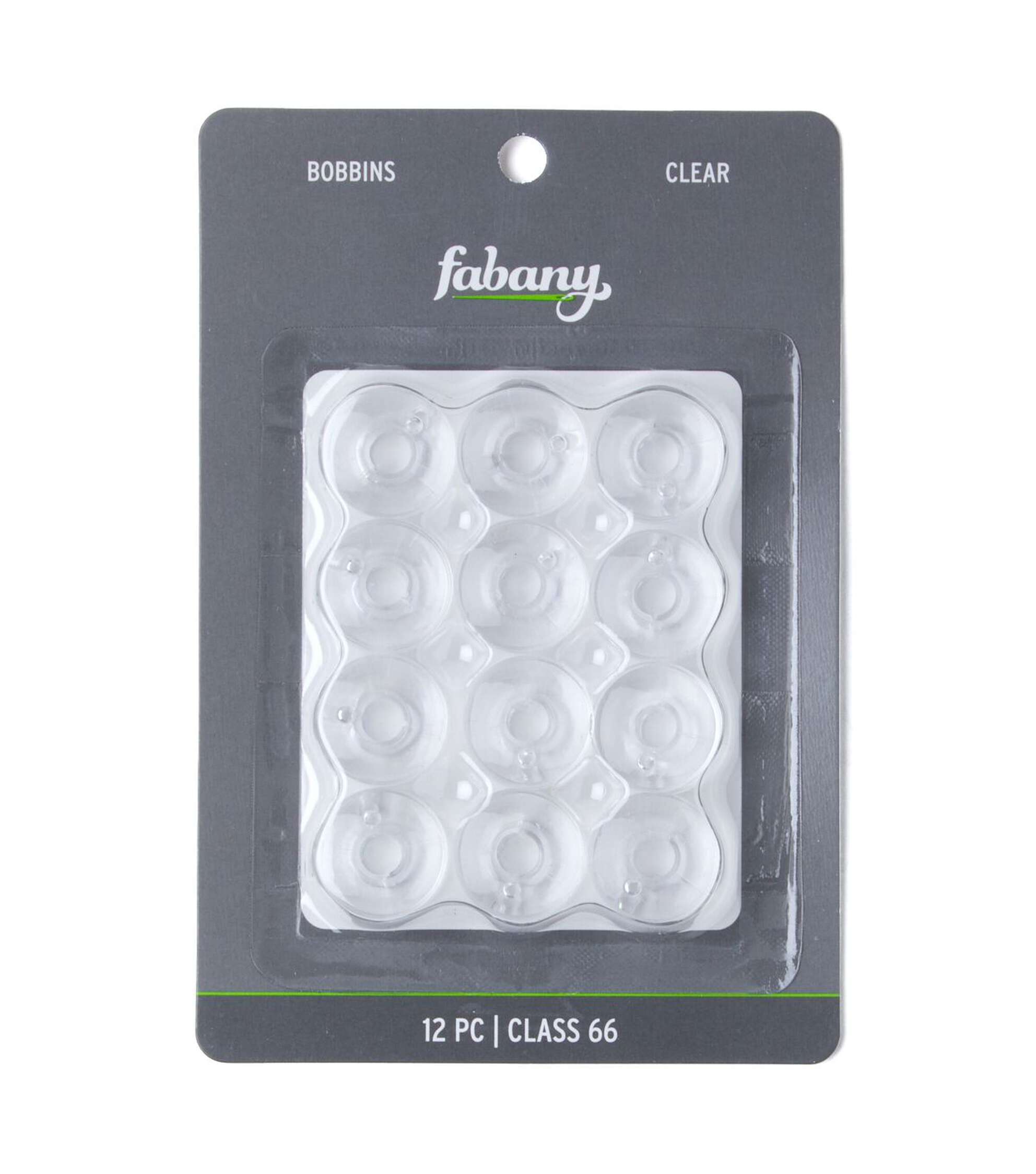 12ct Class 66 Clear Bobbins by Fabany
