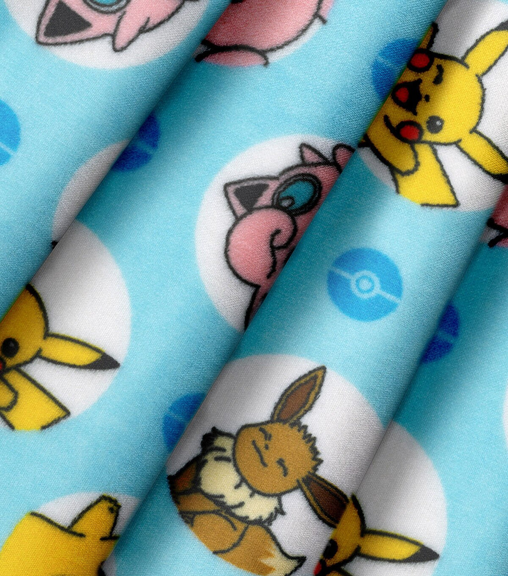 Pokemon & Friends Micro Velvet Fleece Fabric