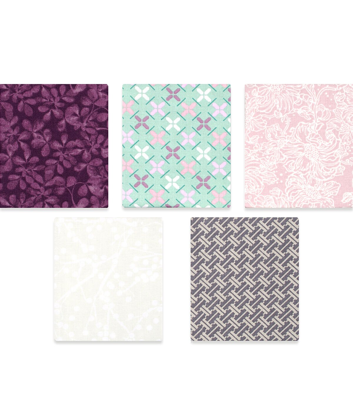 18 x 21 Floral Cotton Fabric Quarters 5ct by Keepsake Calico