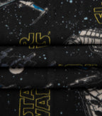 Star Wars Fleece Fabric 58 Ships Black