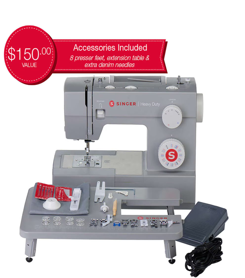 SINGER 6380 Heavy Duty Sewing Machine With Extension Table