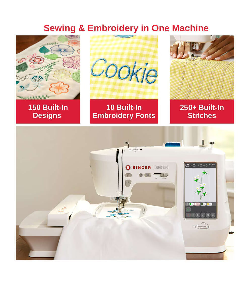 SINGER SE9180 Sewing and Embroidery Machine