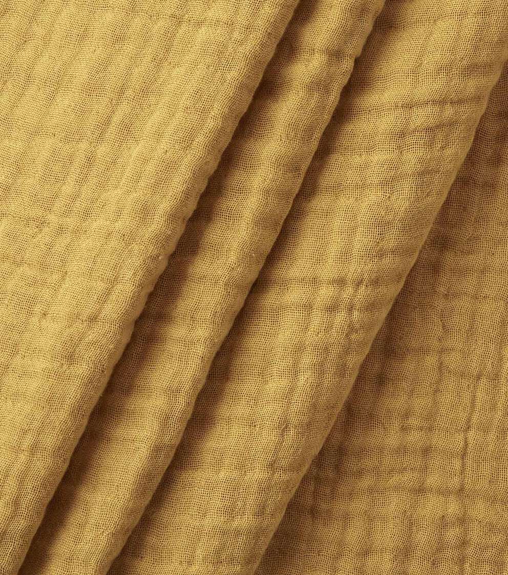 Solid Cotton Bubble Gauze