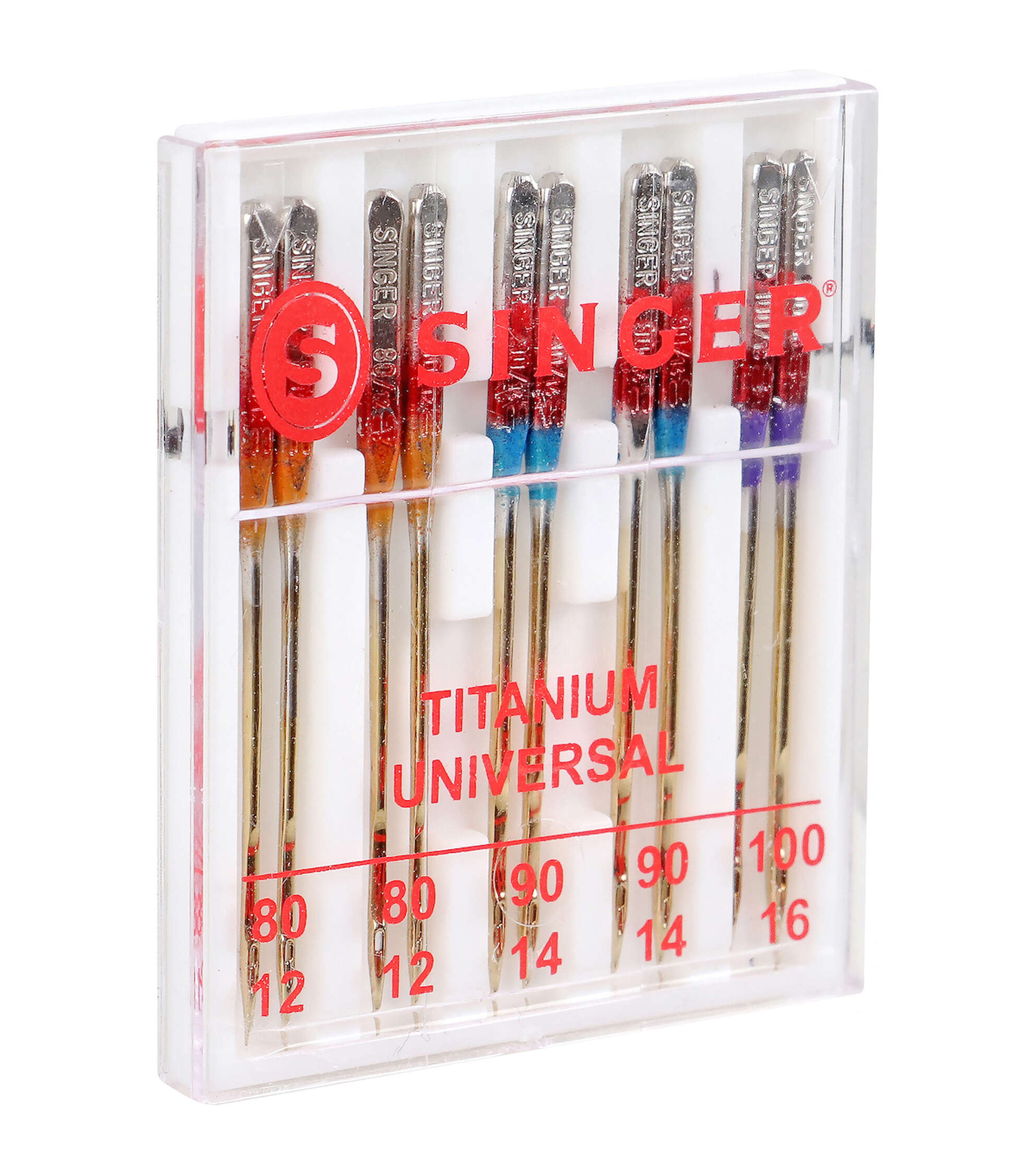SINGER Titanium Universal Regular Point Machine Needles 10ct