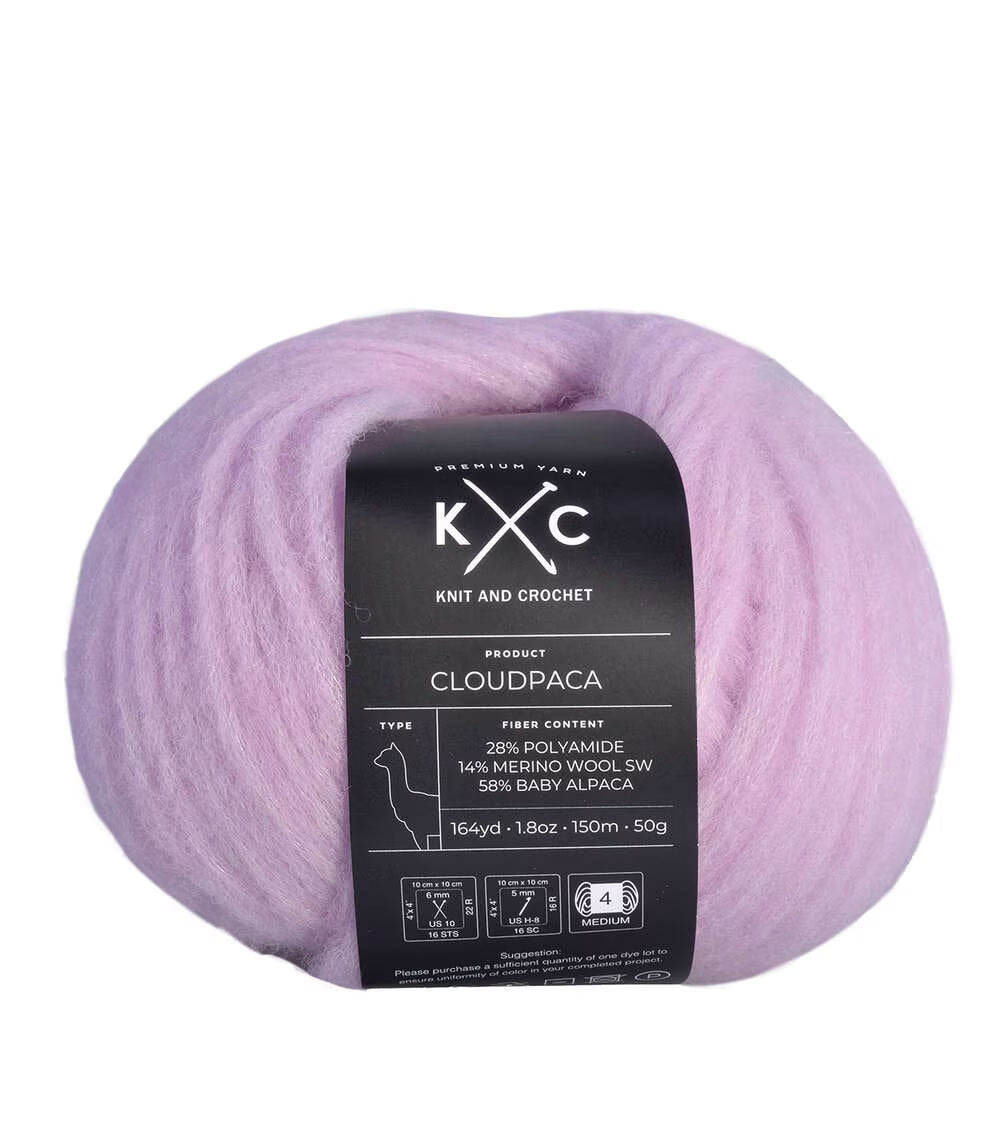 Cloudpaca 164yds Worsted Merino & Alpaca Blend Yarn by K+C