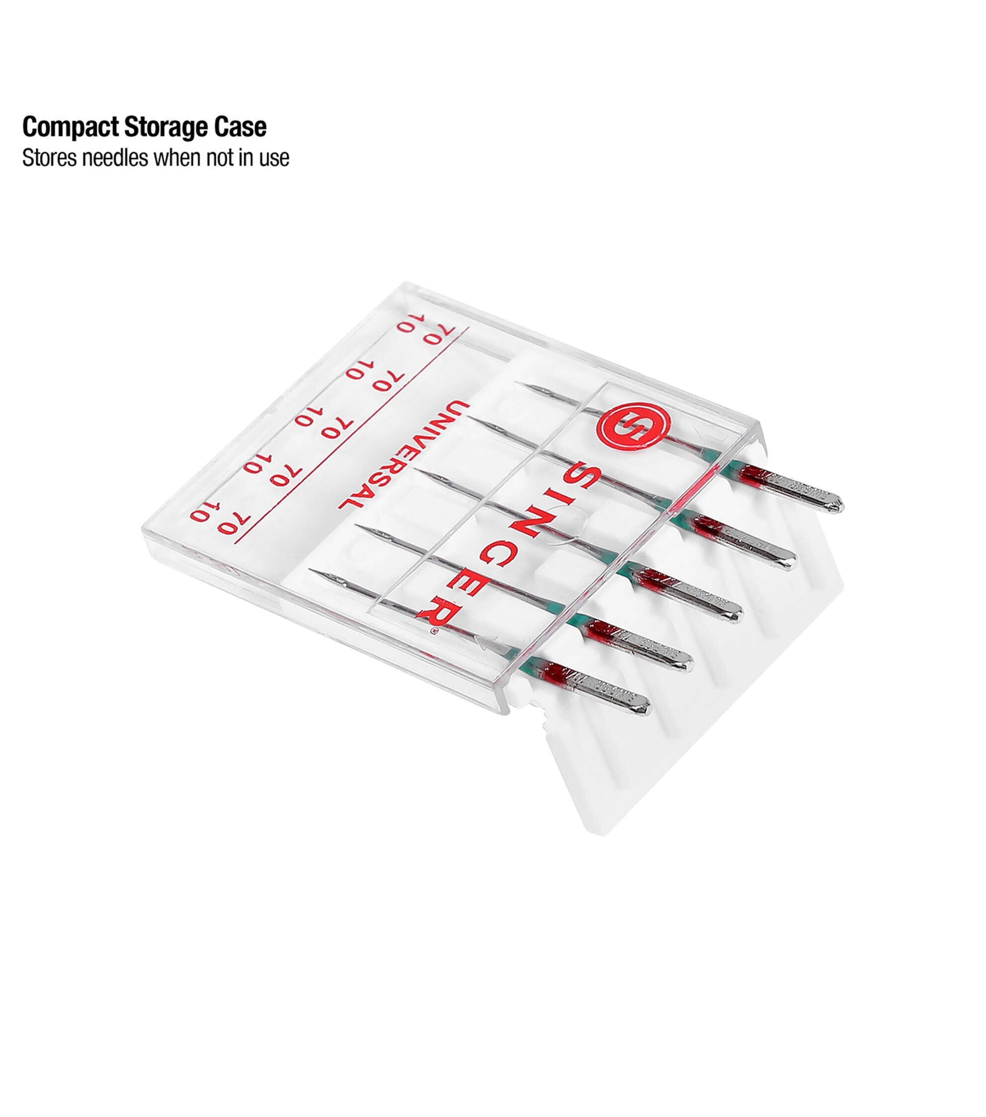 SINGER 90/14 Universal Regular Point Sewing Machine Needles 5ct