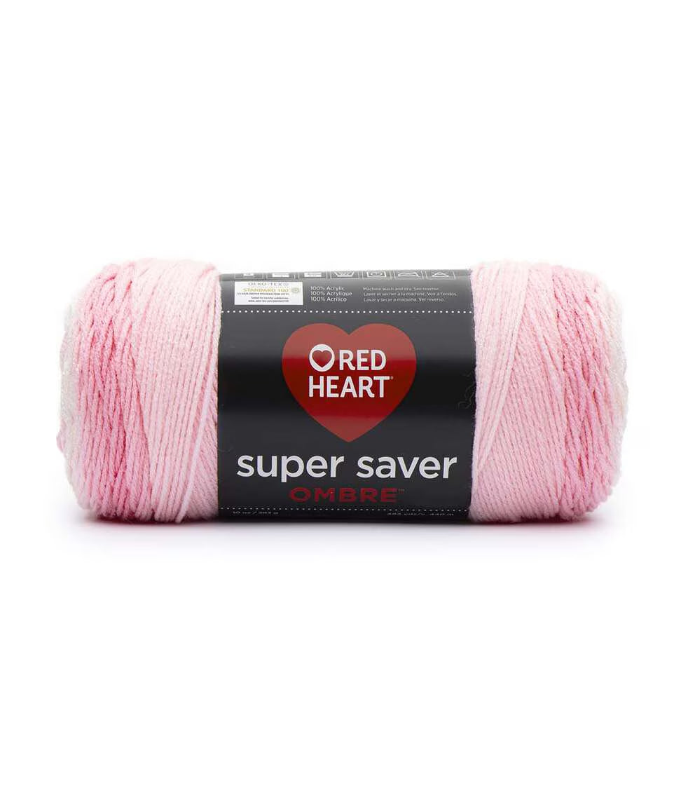 Red Heart Super Saver Ombre 482yds Worsted Acrylic Yarn