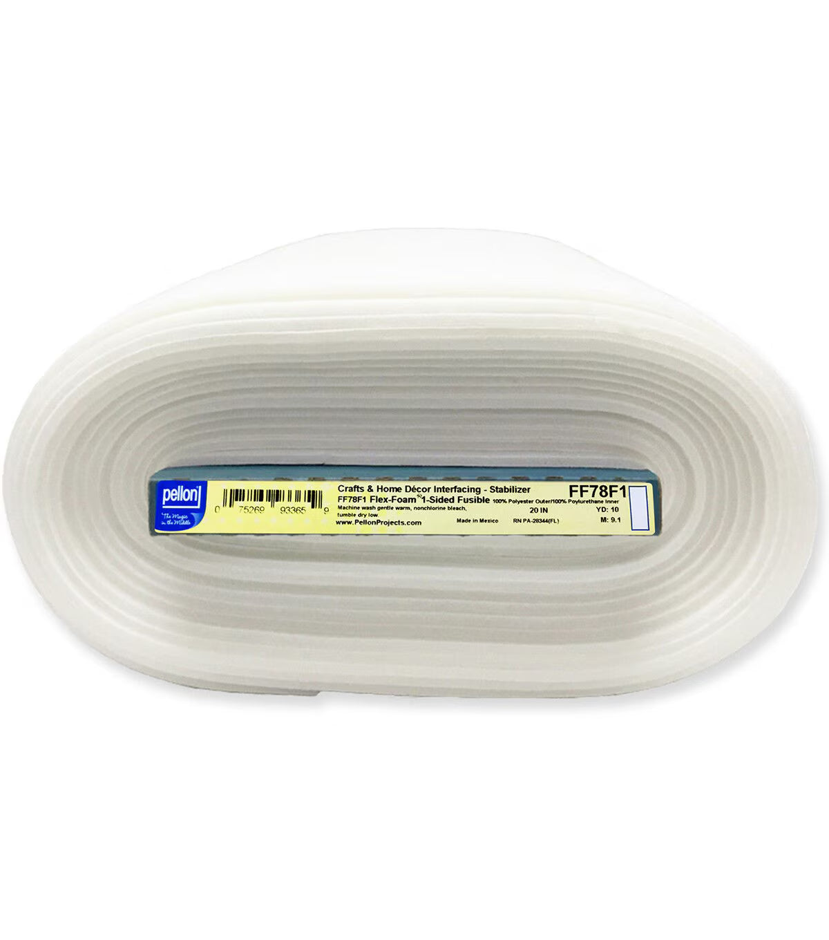Pellon Flex Foam 1 Sided Fusible Stabilizer 20” Wide White
