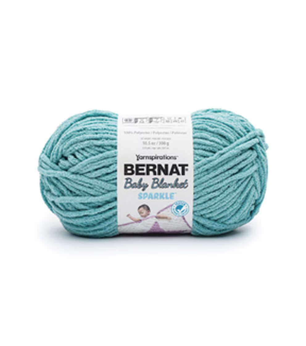 Bernat Baby Blanket Sparkle 220yds Super Bulky Polyester Yarn