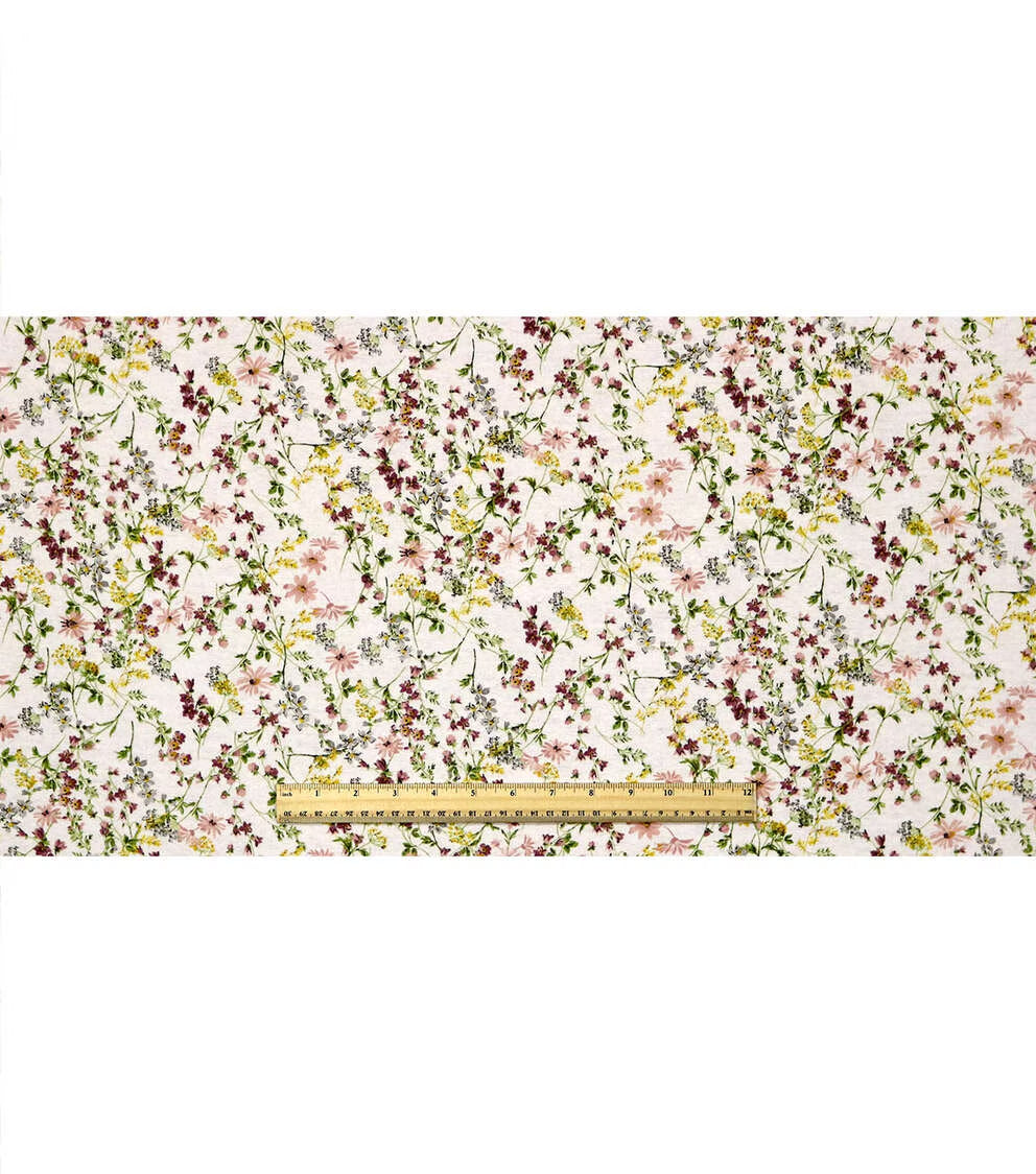 Vintage Floral Super Snuggle Flannel Fabric