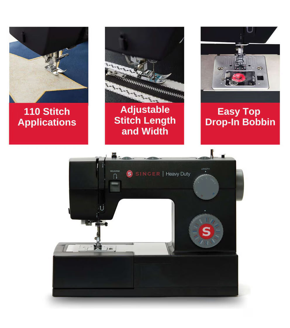 SINGER 4432 Heavy Duty Black Sewing Machine